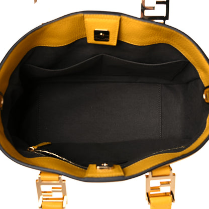 Fendi Cuoio Romano Selleria Small FF Tote Sunflower 5 of 9