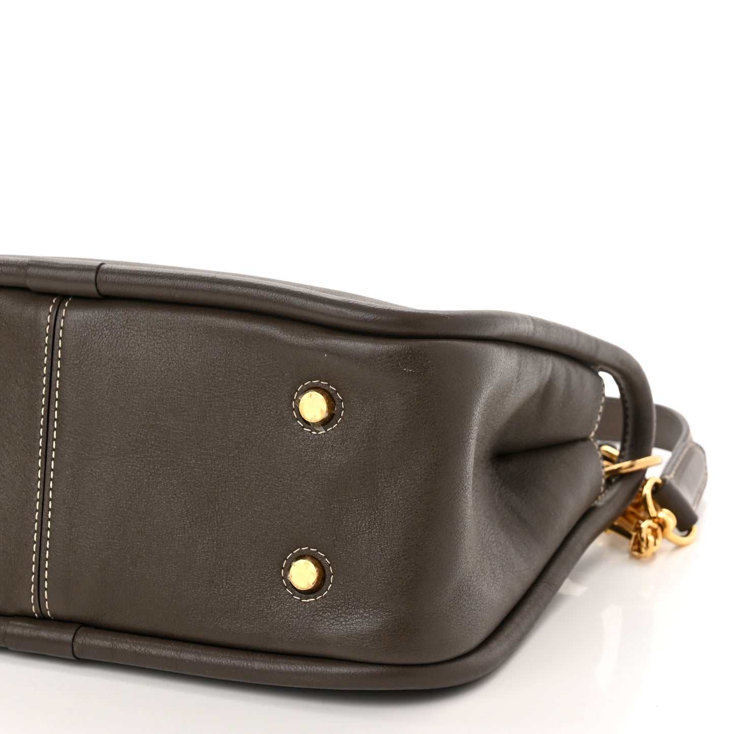 Silky Calfskin Small Leighton Dark Grey