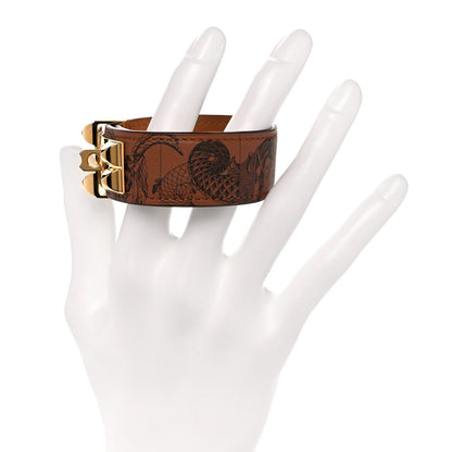 Hermes Swift Collier de Chien CDC 24 Tattoo Bracelet T1 Gold Black 2 of 6