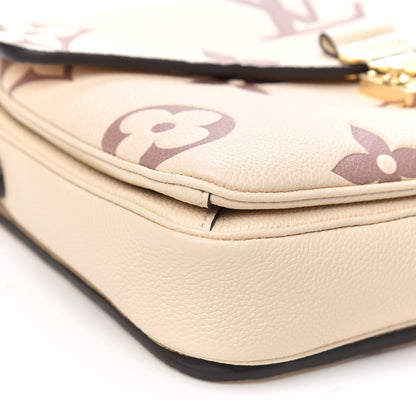 Louis Vuitton Empreinte Monogram Giant Pochette Metis Creme Bois De Rose 7 of 9