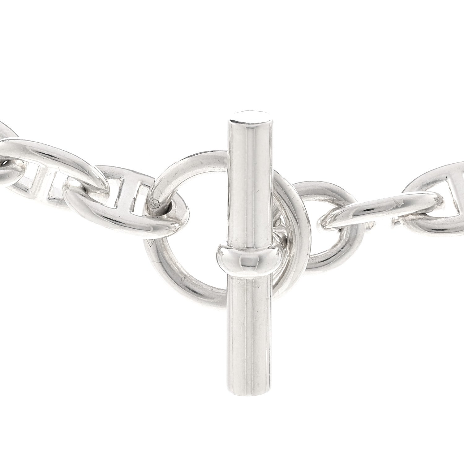Hermes Sterling Silver Chaine D'Ancre Necklace PM 4 of 6