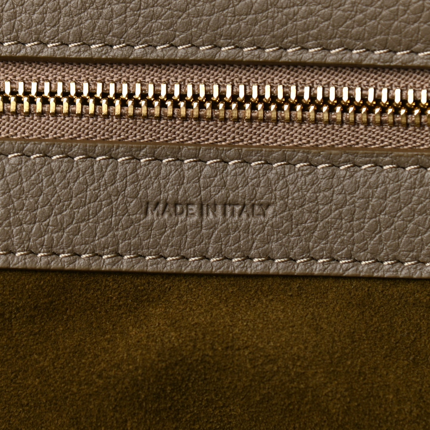 Soft Grained Calfskin Small Belt Cabas Phantom Taupe