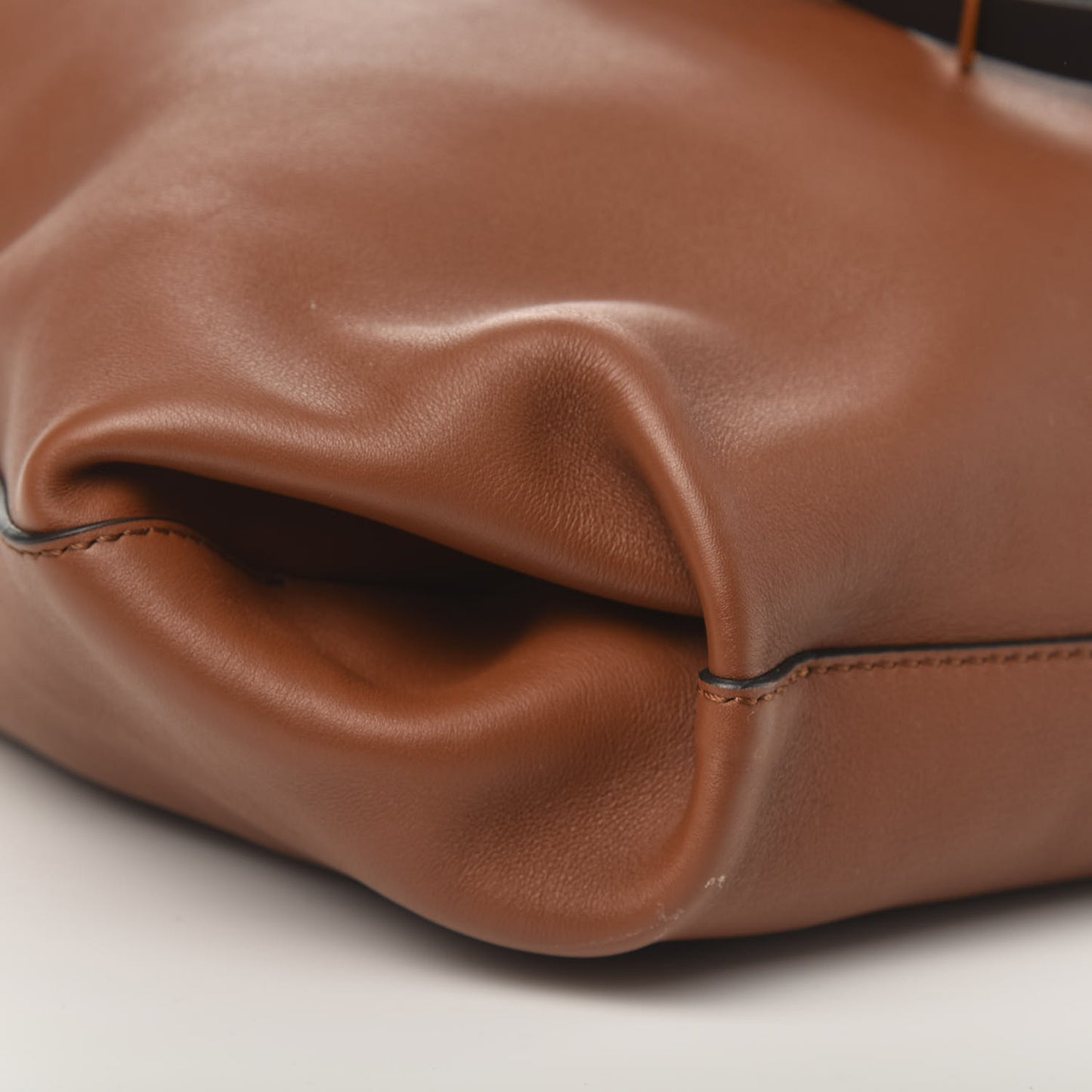 Smooth Calfskin Medium Grommet Hobo Tan