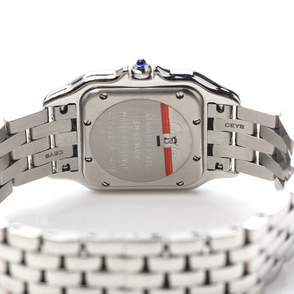 Cartier Stainless Steel Diamond 27mm Panthere Quartz Watch 4 of 6
