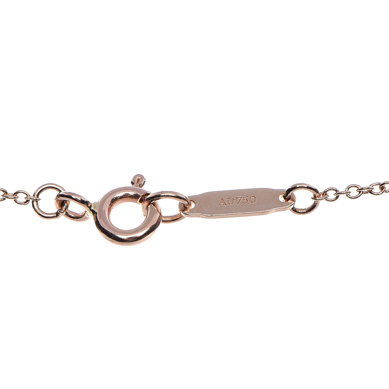 Tiffany 18K Rose Gold Mini Bow Pendant Necklace 6 of 8