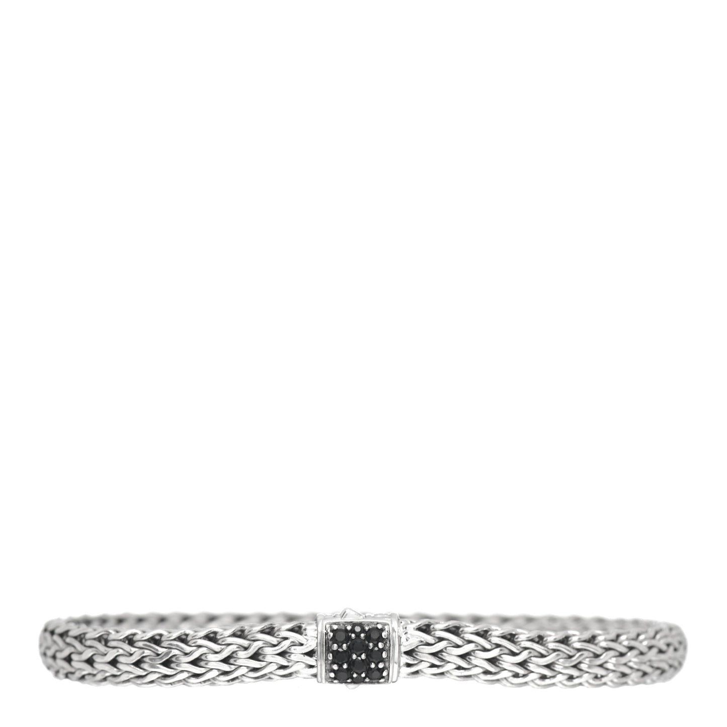 Sterling Silver Black Sapphire 7mm Classic Chain Bracelet