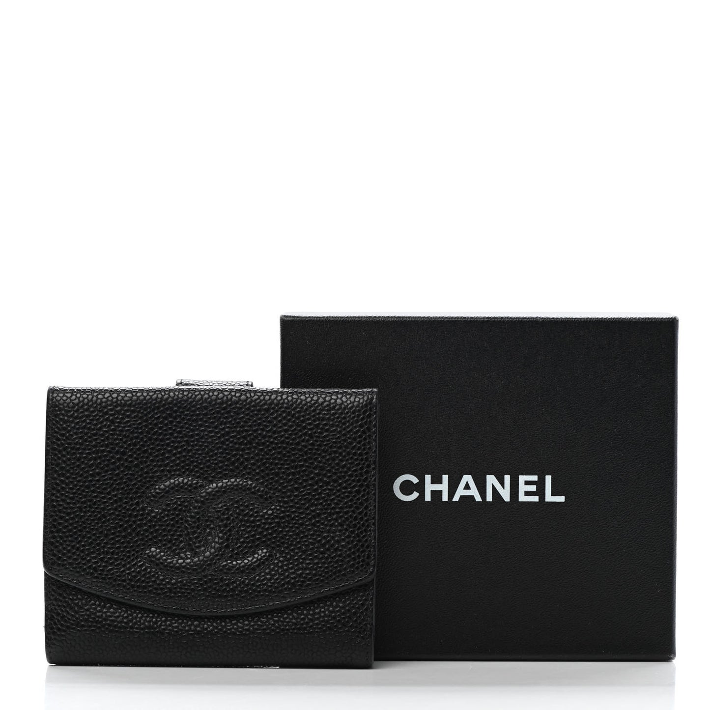 Caviar Timeless CC Flap Wallet Black