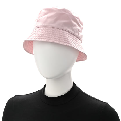 Prada Re-Nylon Metal Triangle Logo Womens Bucket Hat L Alabastro 2 of 8