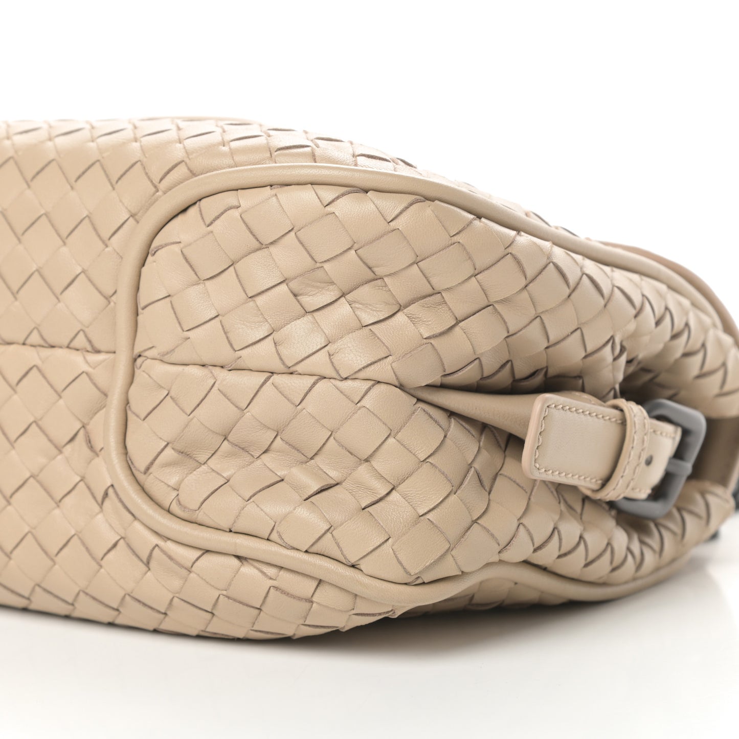 Nappa Intrecciato Rialto Shoulder Bag Nude