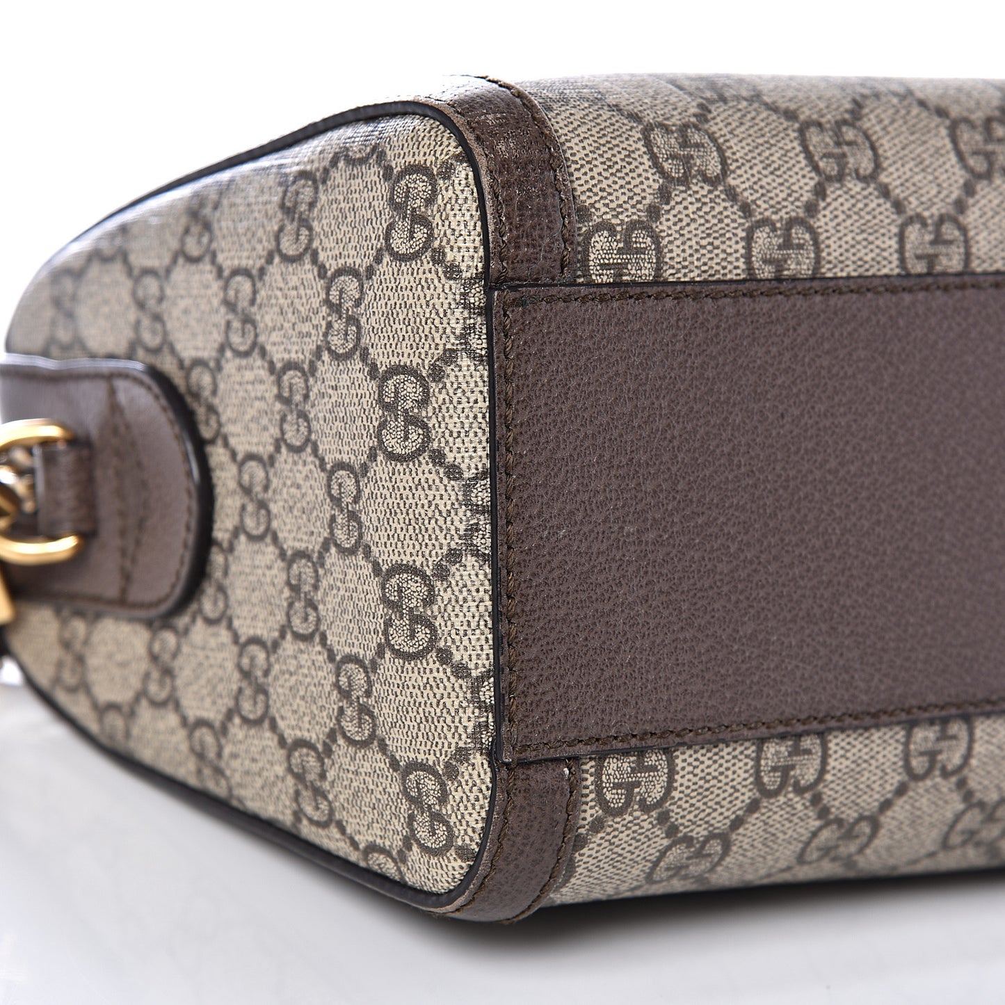 GG Supreme Monogram Web Medium Ophidia Boston Brown