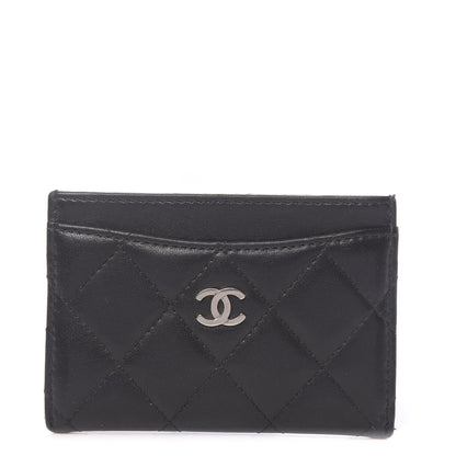 Chanel Lambskin Quilted Card Holder Black 1 of 9