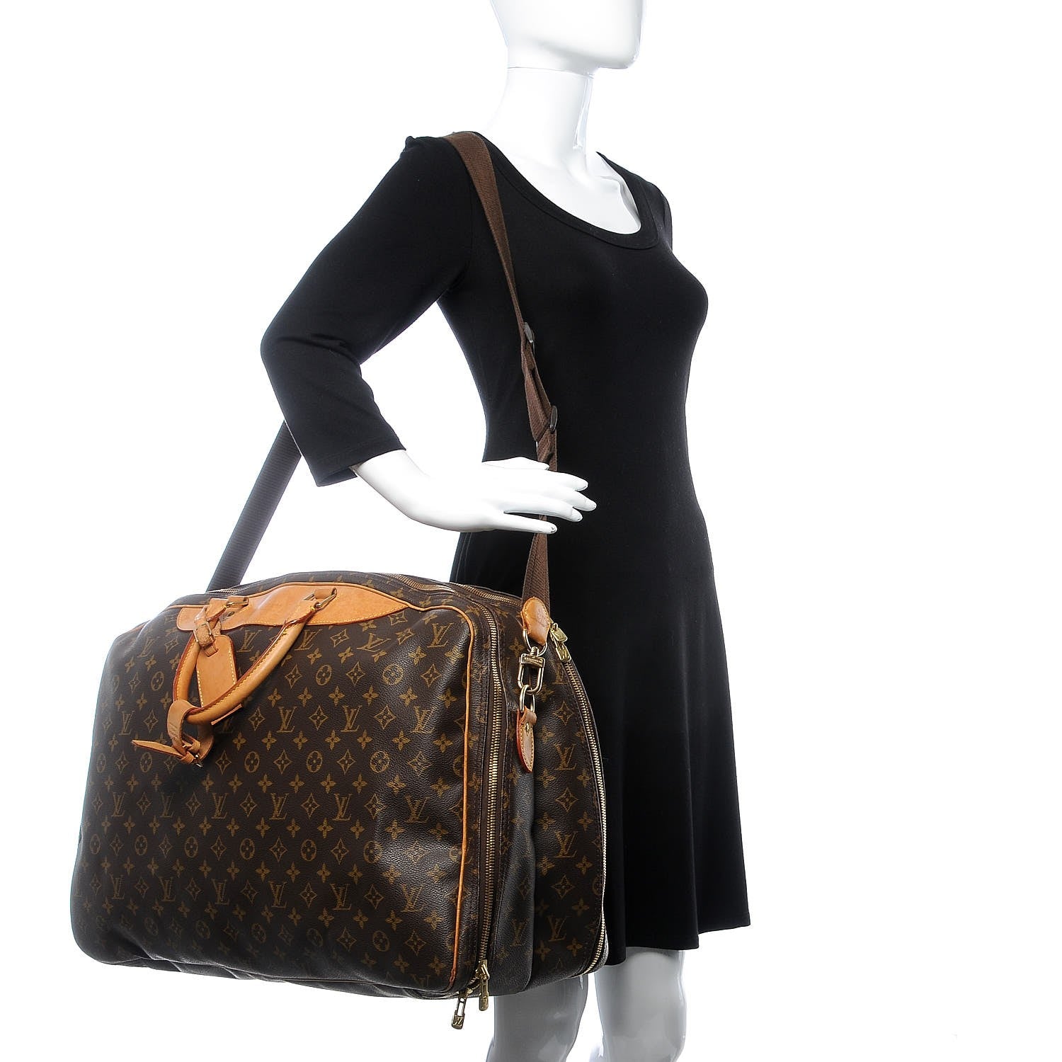 Louis Vuitton Monogram Alize 2 Compartment Luggage Travel Bag 2 of 23