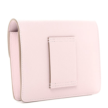 Hermes Evercolor Bi-Color Roulis Slim Wallet Mauve Pale Rouge Sellier 4 of 9