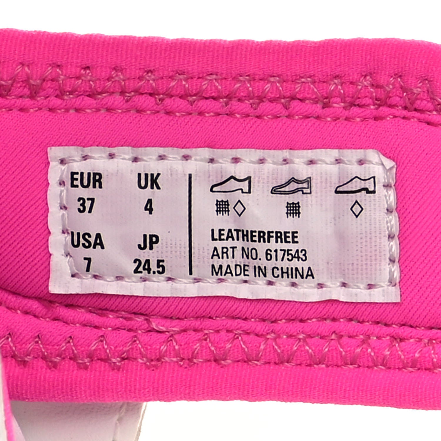 Balenciaga Rubber Neoprene Bi-Color Womens Track Sandals 37 White Fluo Pink 7 of 8