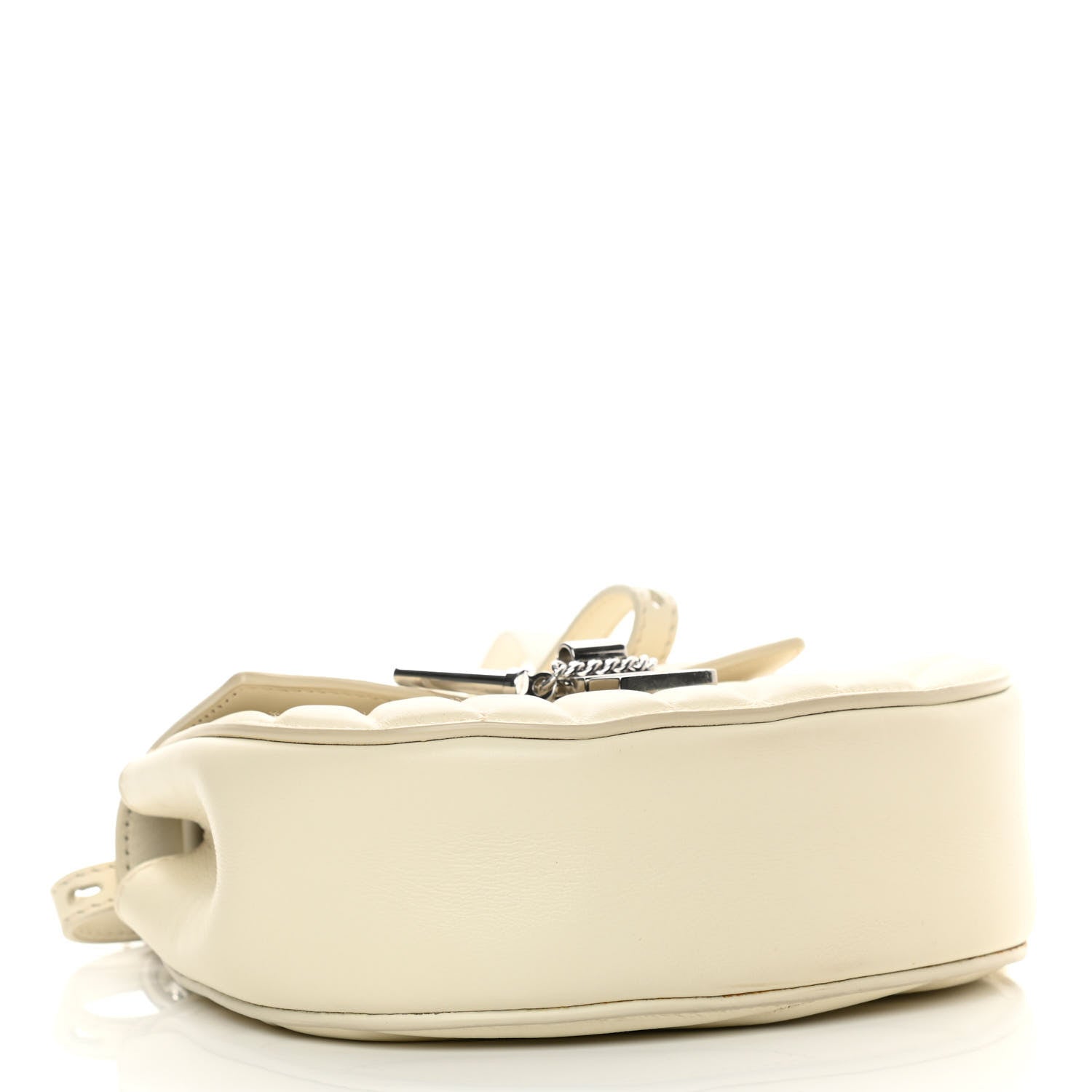 Chloe Calfskin Quilted Mini Drew Bijou Shoulder Bag Natural White 3 of 12
