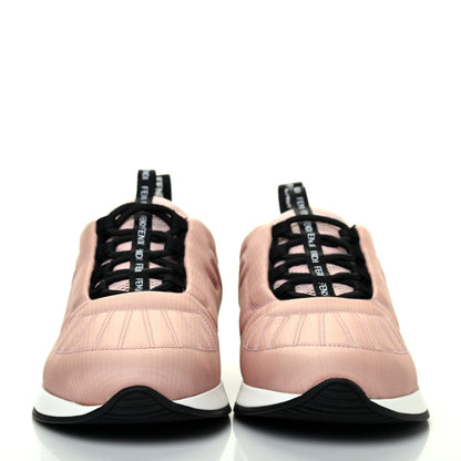 Fendi Nylon FFreedom Sneakers 36.5 White Rosa 2 of 9