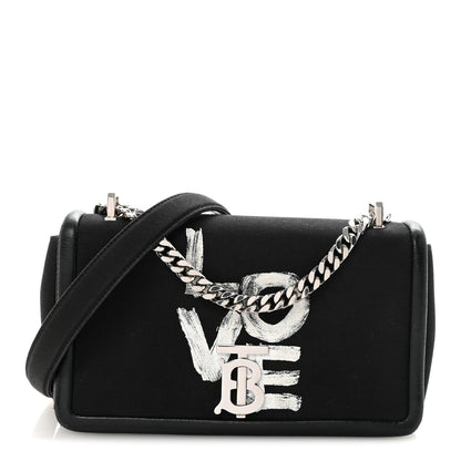 Burberry Canvas Printed Small Love Lola Bag Black 1 of 10