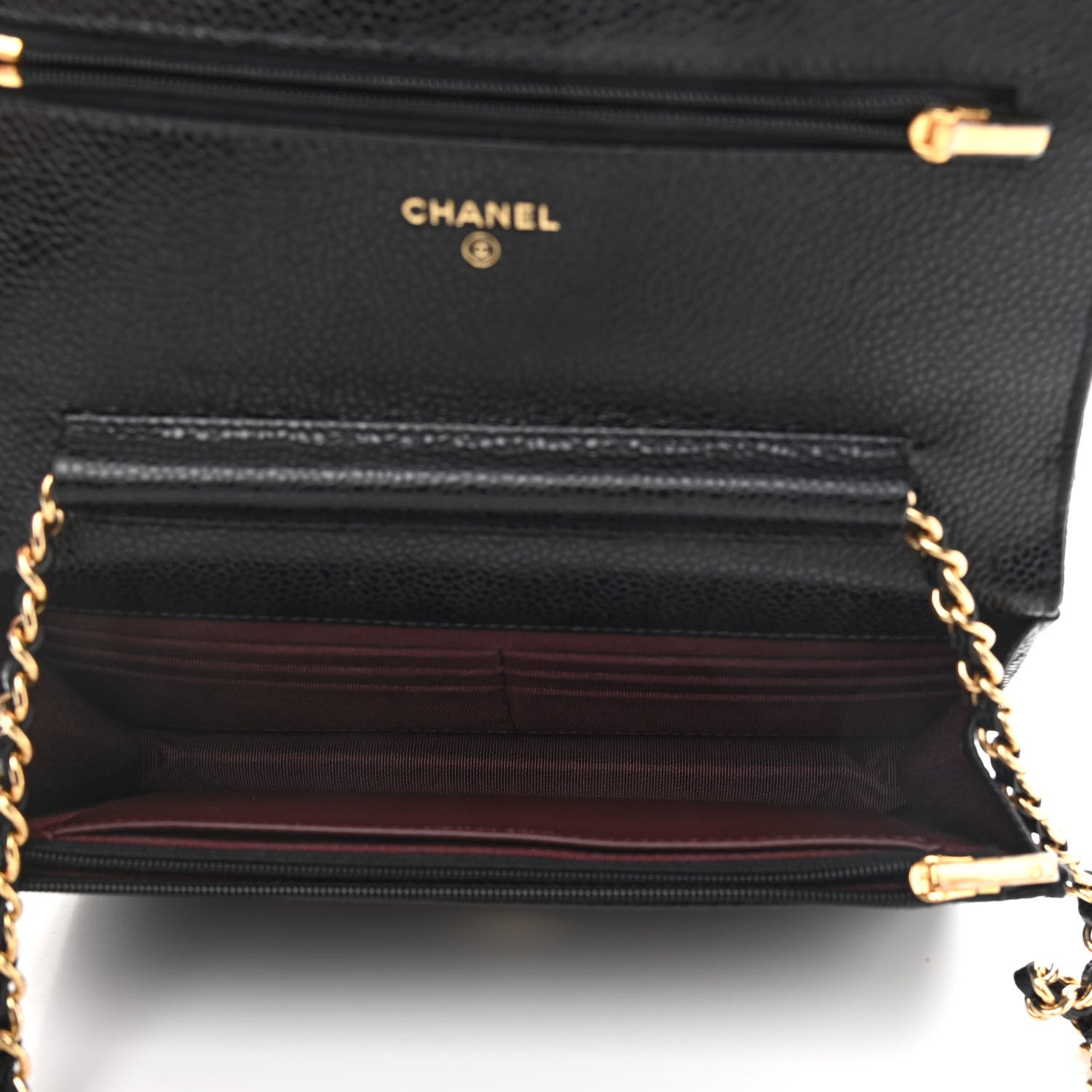 Chanel Caviar Quilted Wallet On Chain WOC Black 5 of 10
