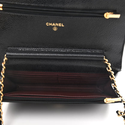 Chanel Caviar Quilted Wallet On Chain WOC Black 5 of 10