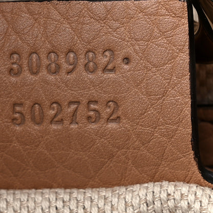 Gucci Pebbled Calfskin Medium Soho Chain Shoulder Bag Camelia 7 of 9