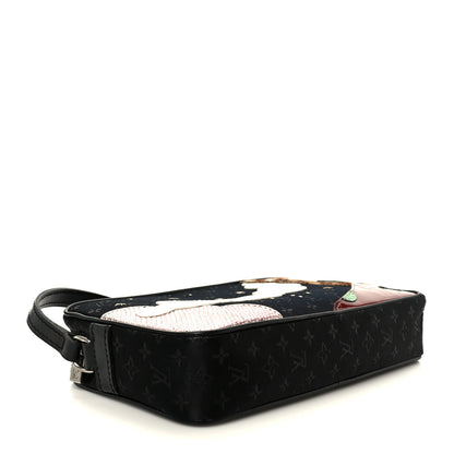 Louis Vuitton Satin Mini Monogram Conte De Fees Pochette Black 4 of 10