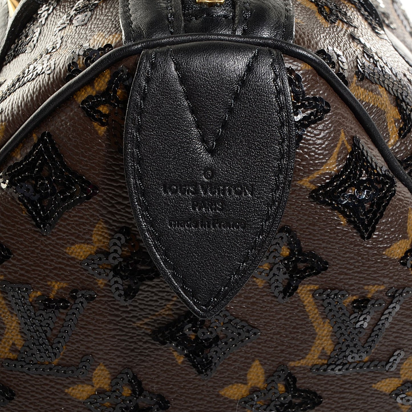 Monogram Sequins Eclipse Speedy 28 Black