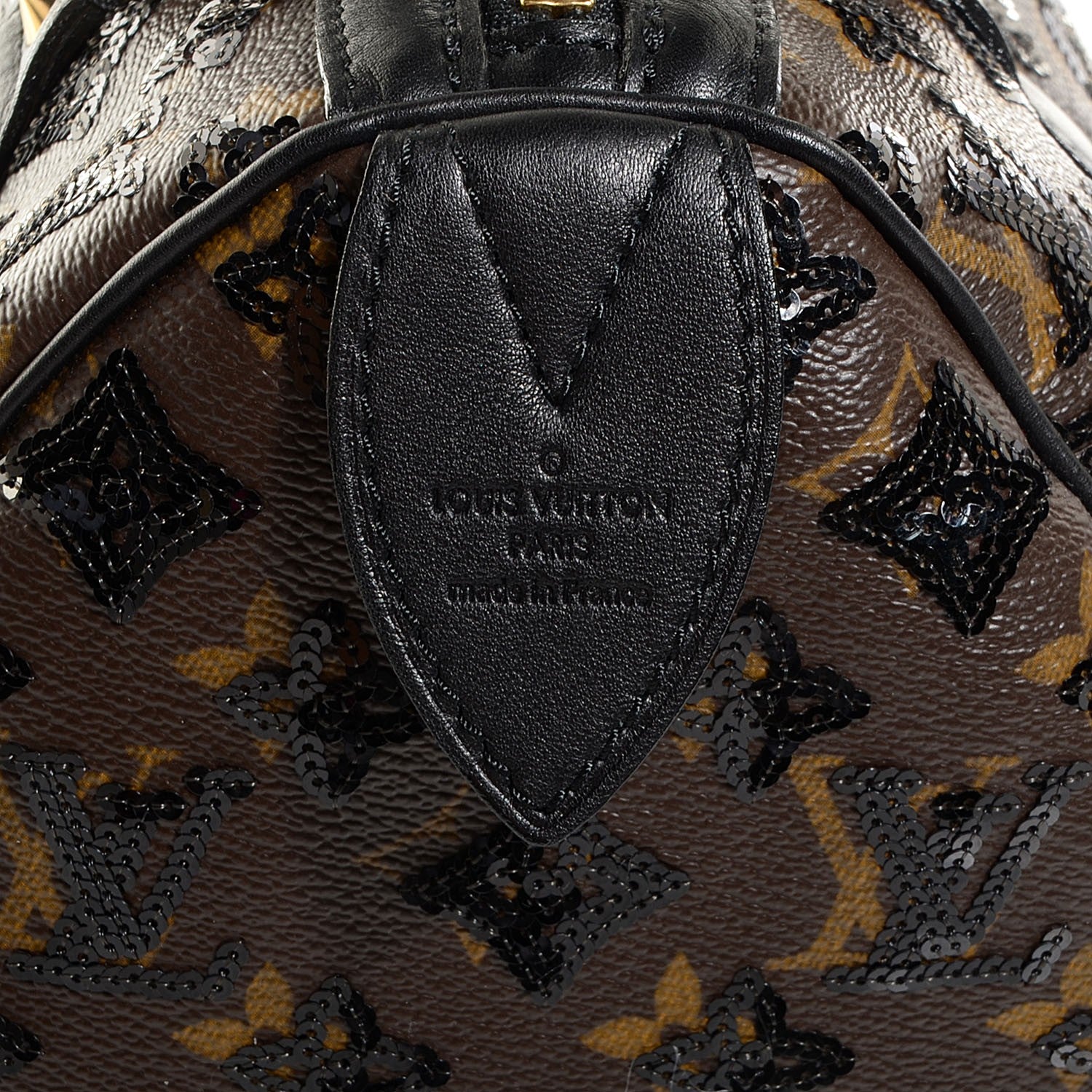 Louis Vuitton Monogram Sequins Eclipse Speedy 28 Black 8 of 8