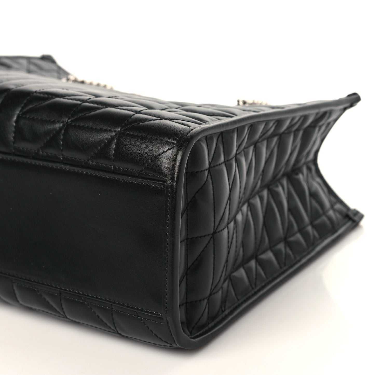 Calfskin Matelasse Aria Medium GG Marmont Shoulder Tote Black