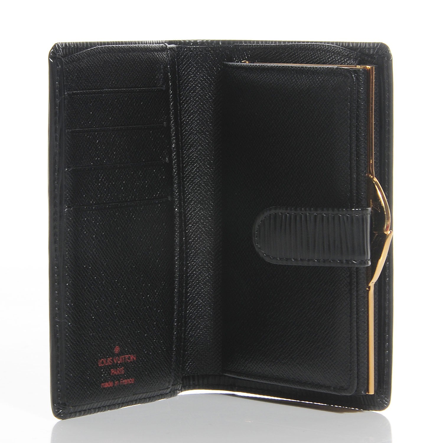 Louis Vuitton Epi French Purse Wallet Black 5 of 8