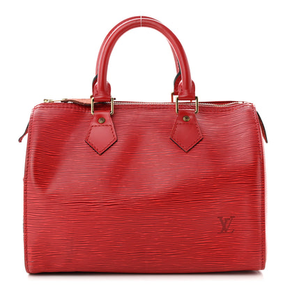 Louis Vuitton Epi Speedy 25 Castillan Red 1 of 11