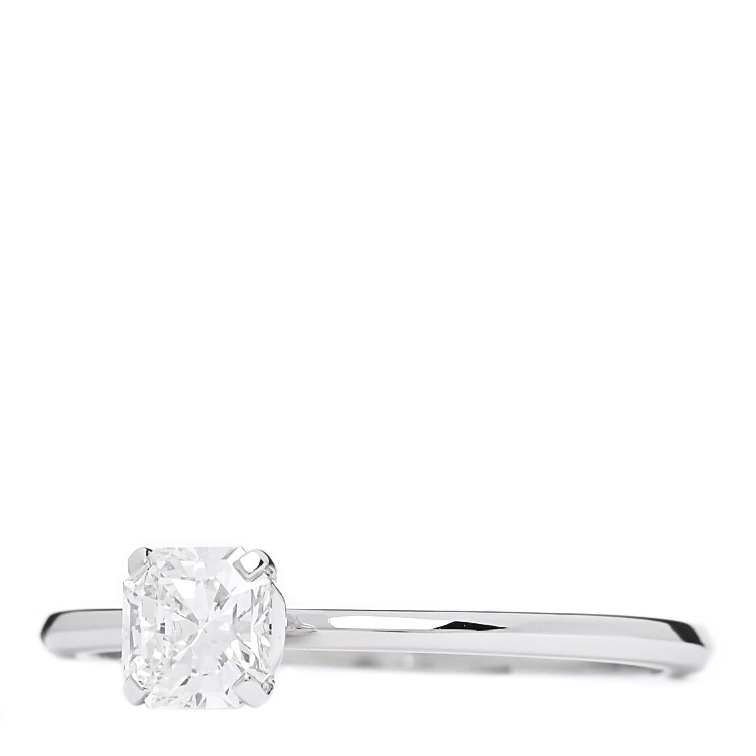 Tiffany Platinum Diamond .50ct Tiffany True Engagement Ring 54 7 3 of 7