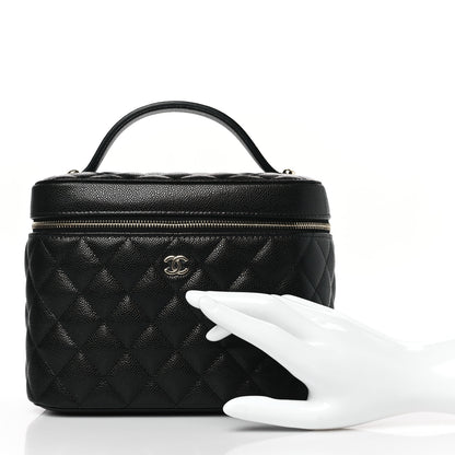 Chanel Caviar Quilted Large Vanity Pouch Black 2 of 11