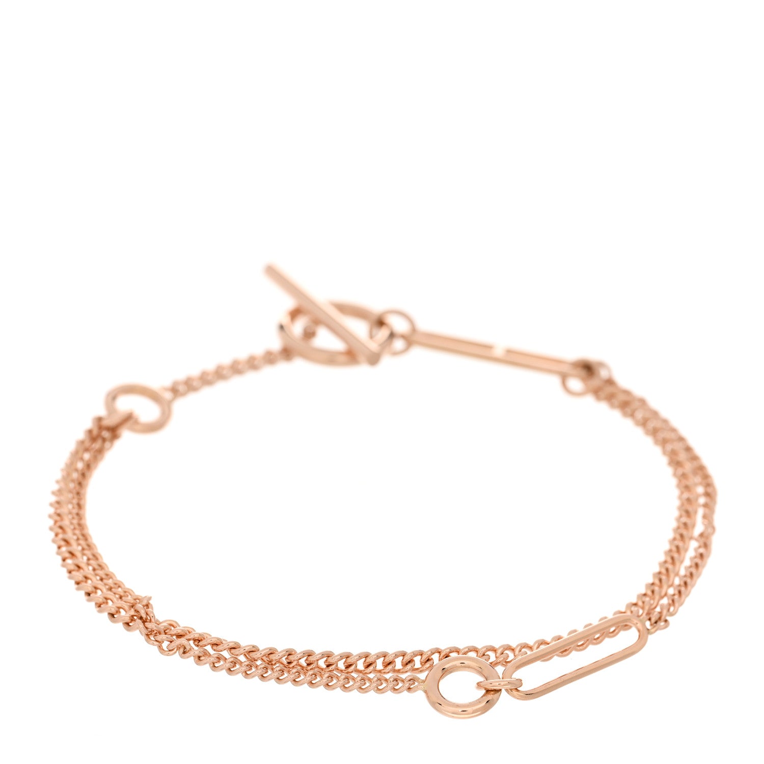 Hermes 18K Rose Gold Echappee Bracelet ST 1 of 4