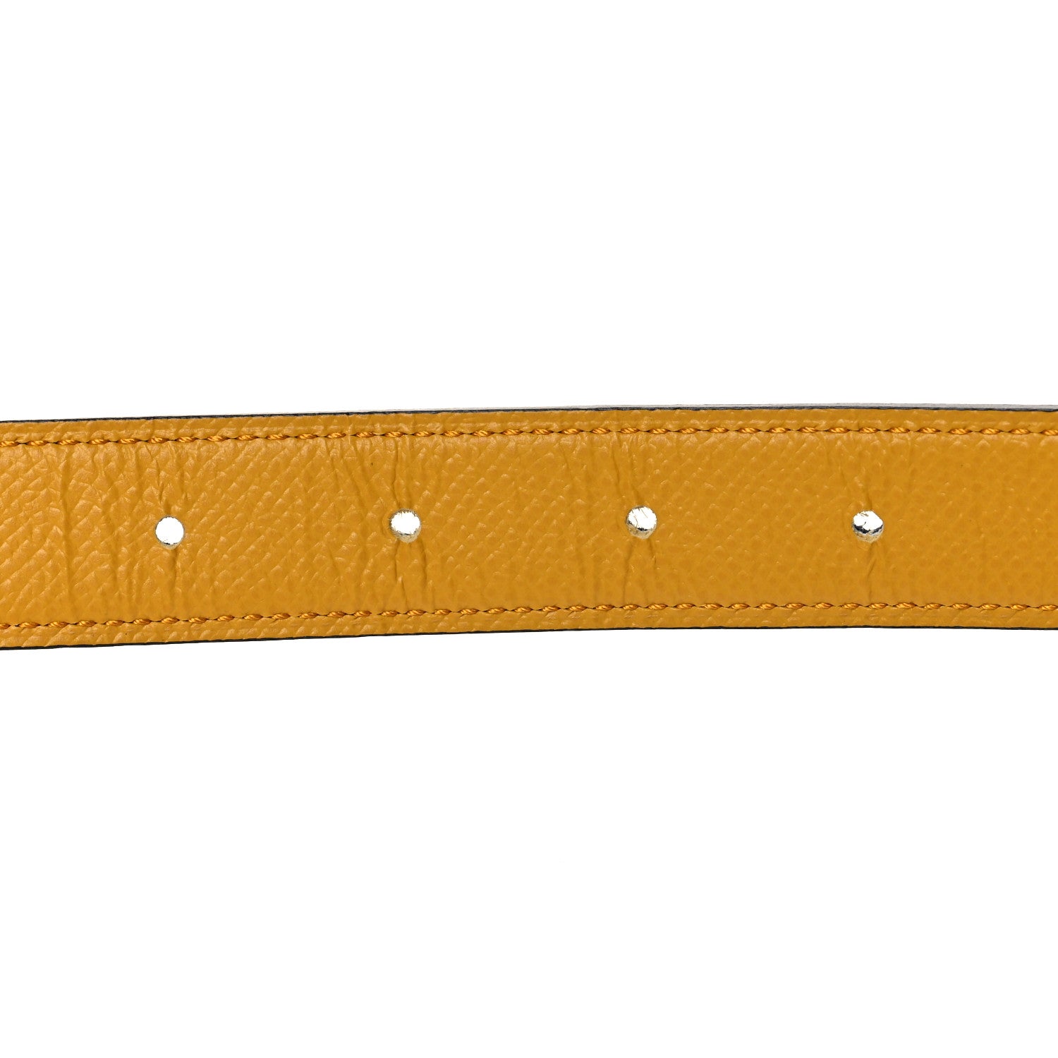Hermes Epsom Swift Lizard 24mm Mini Constance H Belt Jaune Ambre Navy Blue 3 of 6