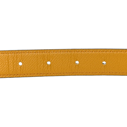 Hermes Epsom Swift Lizard 24mm Mini Constance H Belt Jaune Ambre Navy Blue 3 of 6