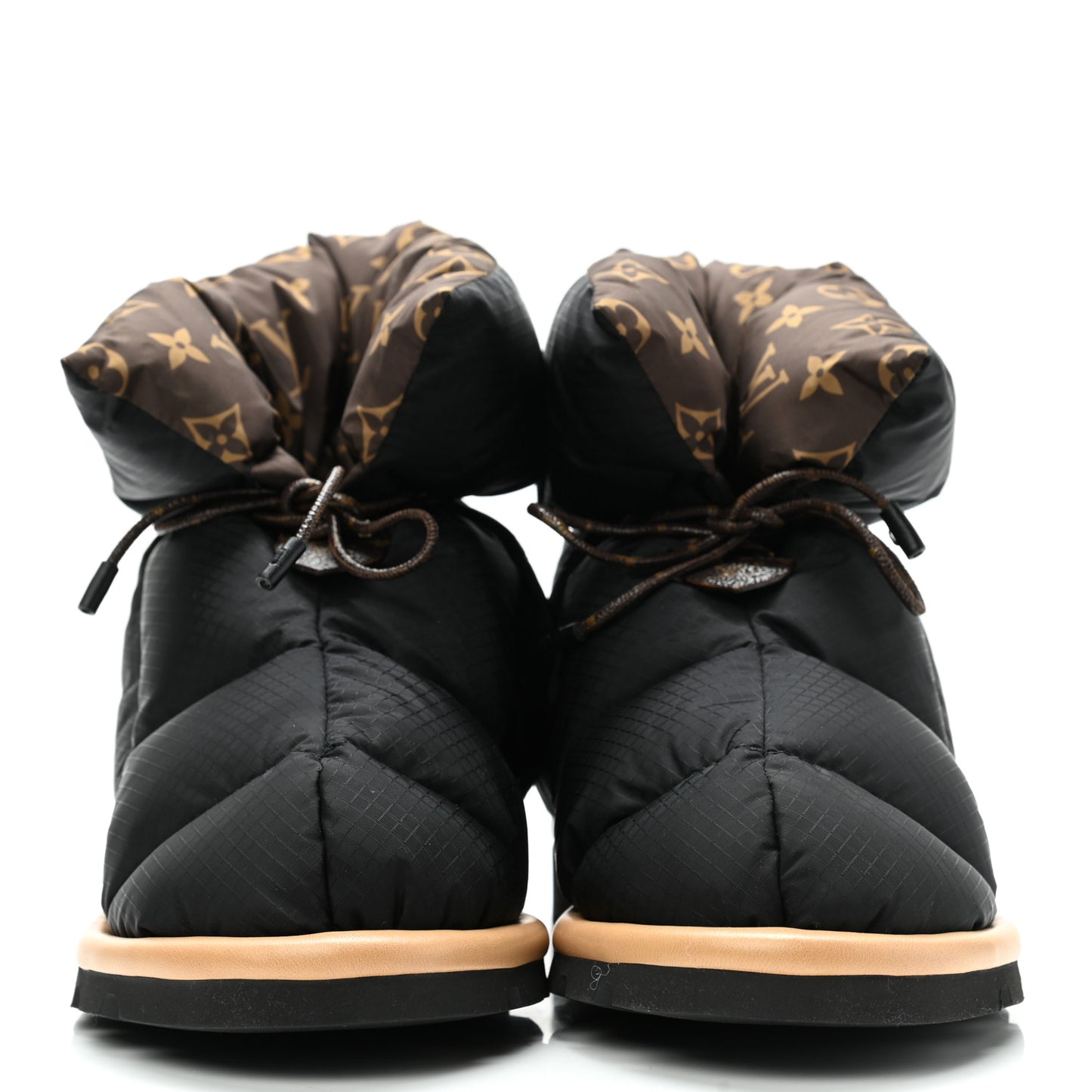 Nylon Monogram Pillow Comfort Ankle Boot 39 Black