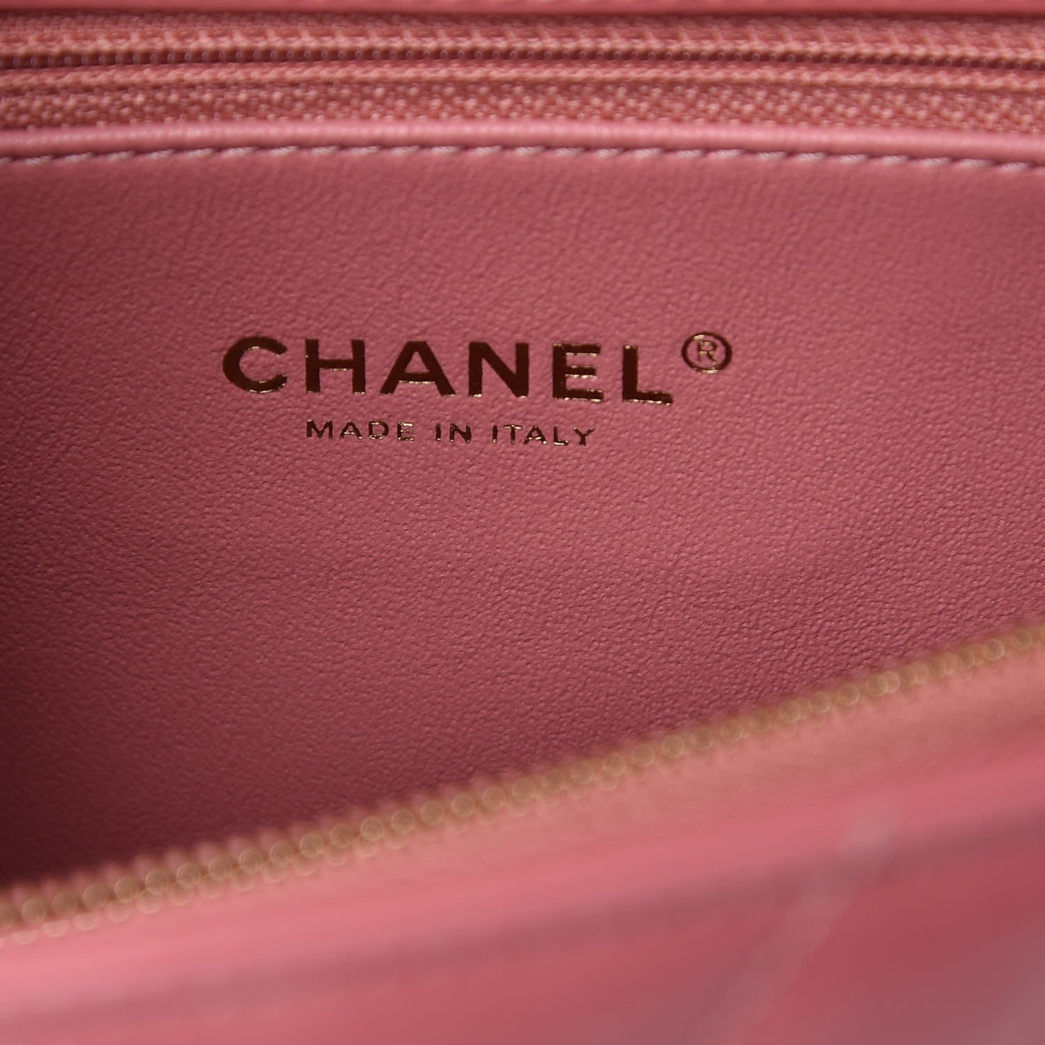 Chanel Calfskin Lizard Chevron Quilted Small Coco Handle Flap Pink 6 of 7