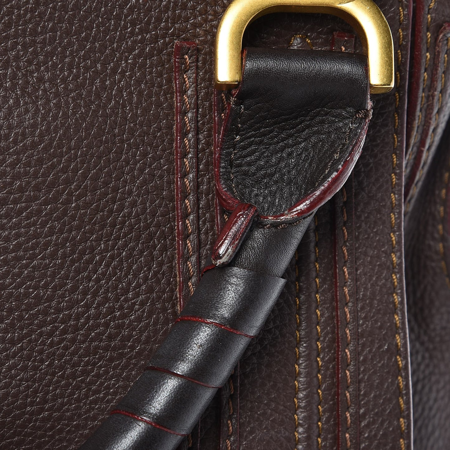 Calfskin Large Marcie Satchel Truffle