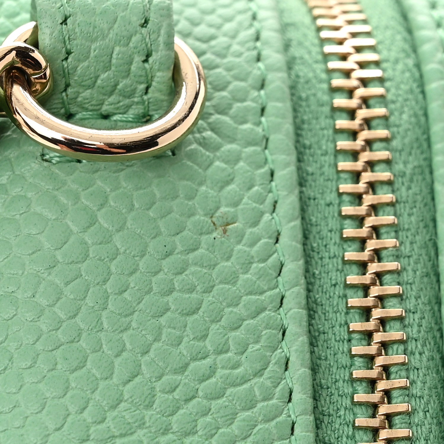 Chanel Caviar Quilted Filigree Vanity Clutch With Chain Pink Light Blue Green 11 of 11