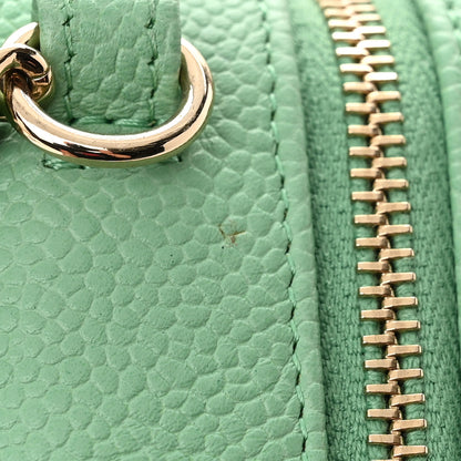 Chanel Caviar Quilted Filigree Vanity Clutch With Chain Pink Light Blue Green 11 of 11