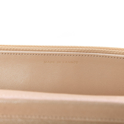 Chanel Iridescent Caviar Quilted Wallet On Chain WOC Beige 9 of 12