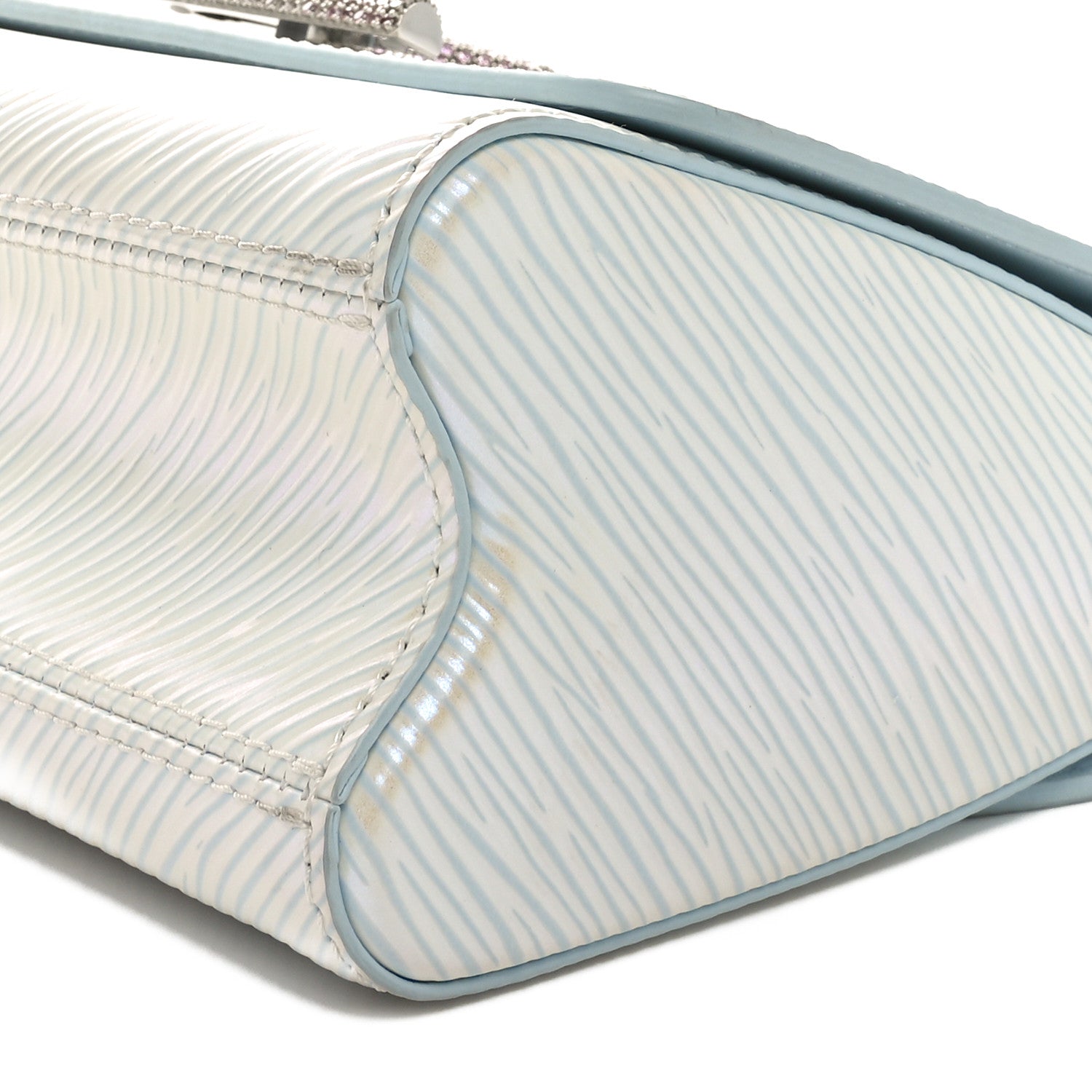 Louis Vuitton Epi Milky Way Twist Braided Chain Shoulder Bag Icy Blue 9 of 10