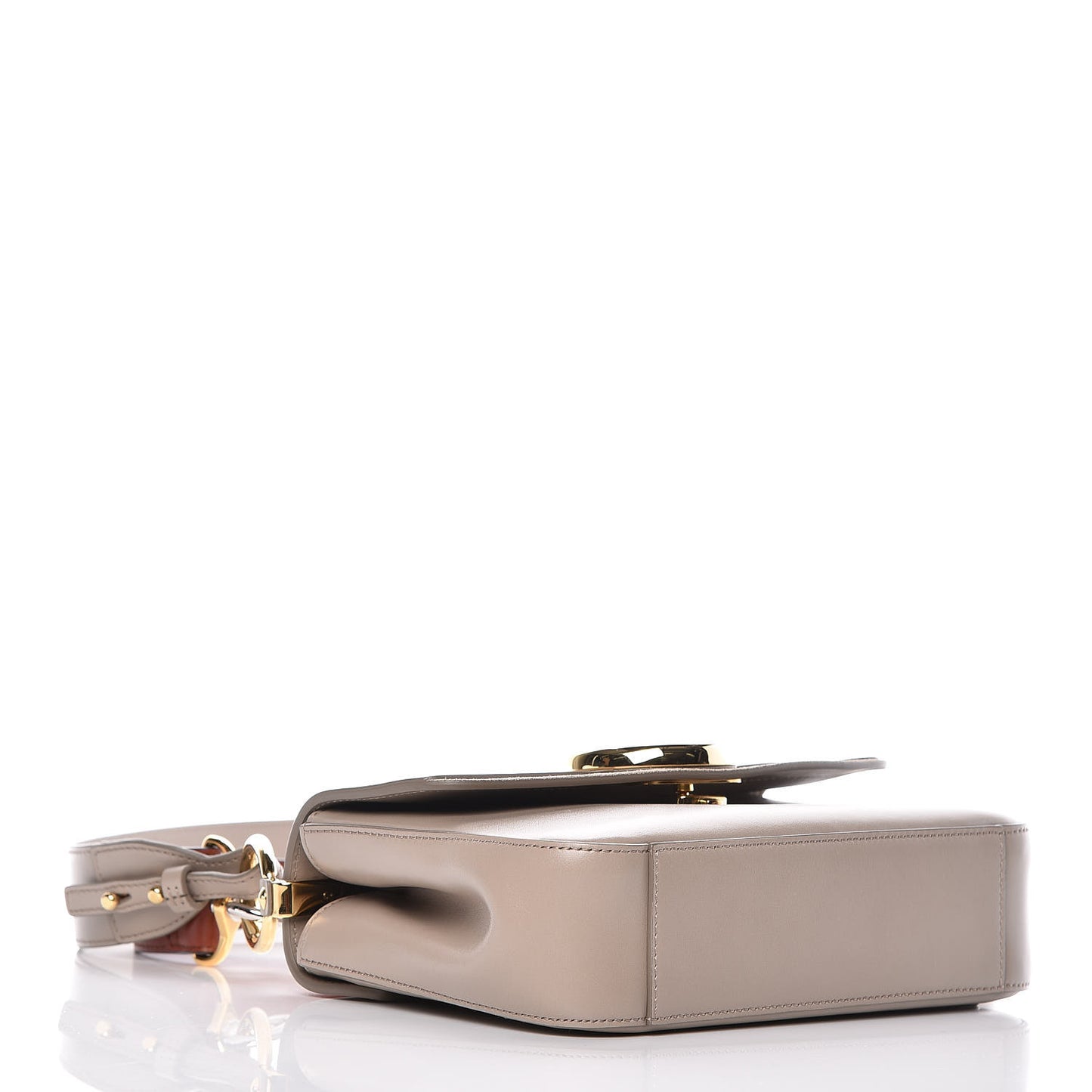 Calfskin Small C Double Carry Motty Grey