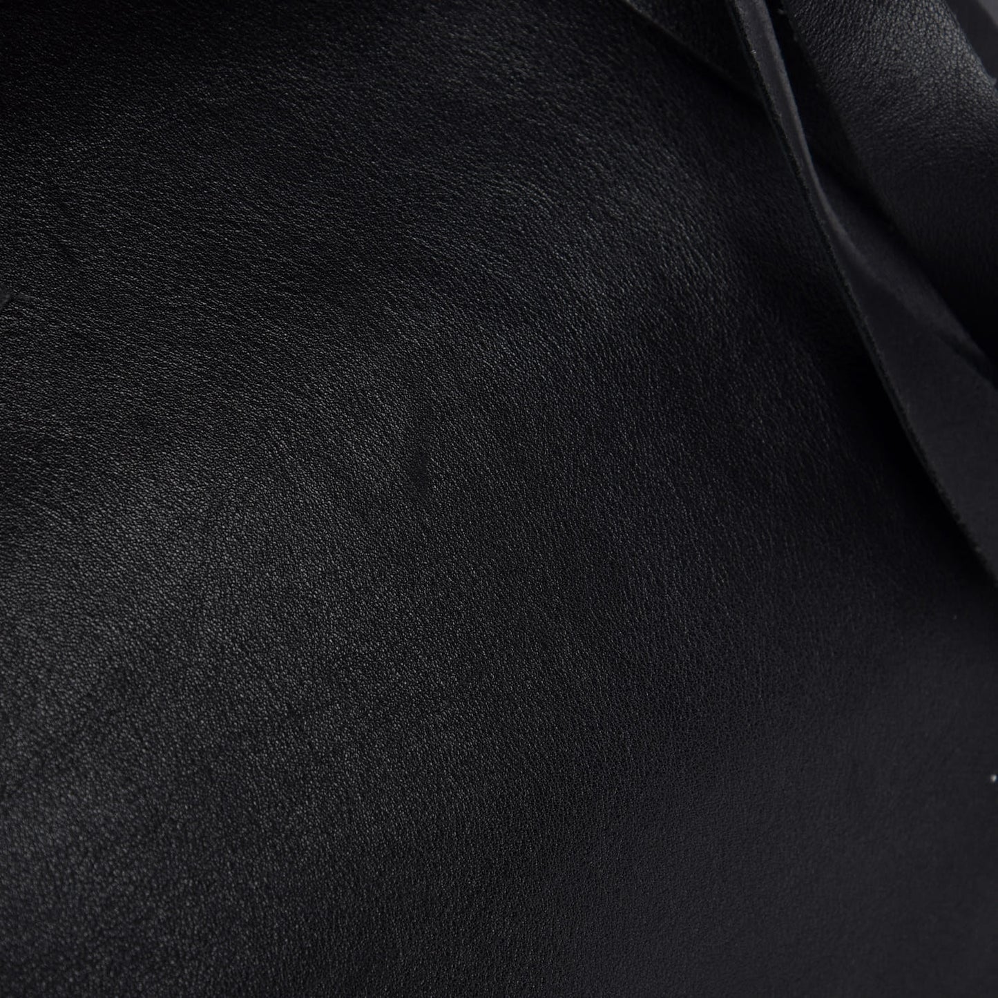 Calfskin Fringe Laundry Cabas Black