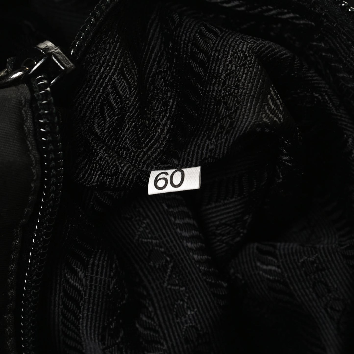 Tessuto Nylon Chain Shoulder Bag Black
