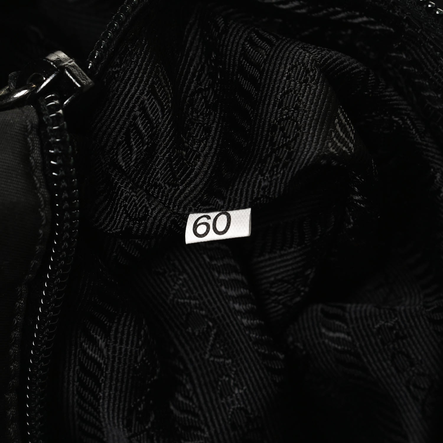 Prada Tessuto Nylon Chain Shoulder Bag Black 6 of 9