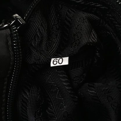 Prada Tessuto Nylon Chain Shoulder Bag Black 6 of 9