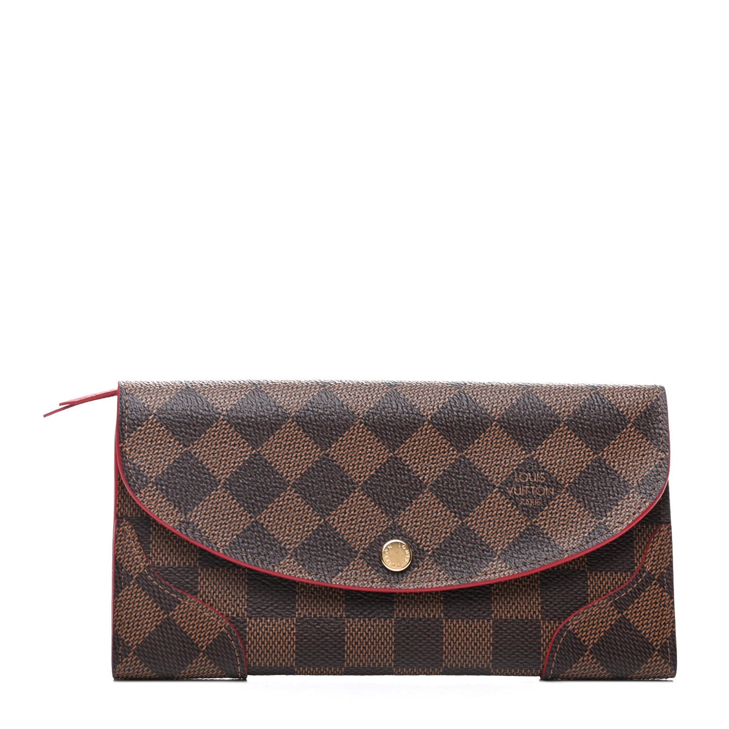 Damier Ebene Caissa Wallet Cherry
