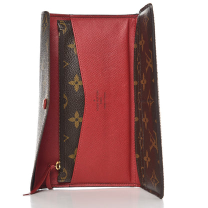 Louis Vuitton Monogram Josephine Wallet Red 5 of 11