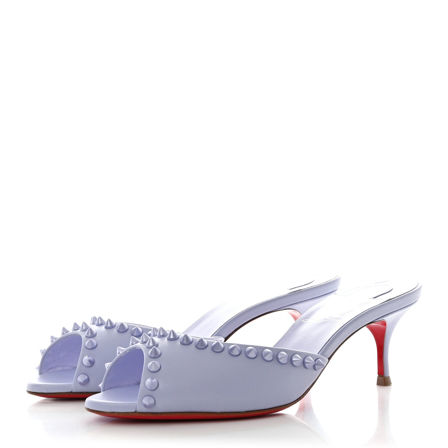 Christian Louboutin Nappa Spike Me Dolly 55 Sandals 35.5 Skylight 3 of 8